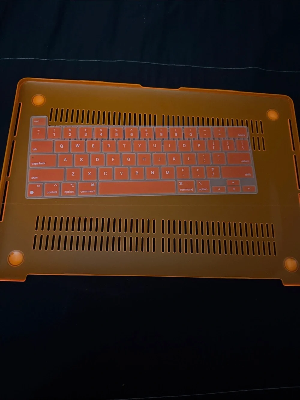 Translucent Orange Laptop Case Cover - MacBook Pro (2020) 15 Inch